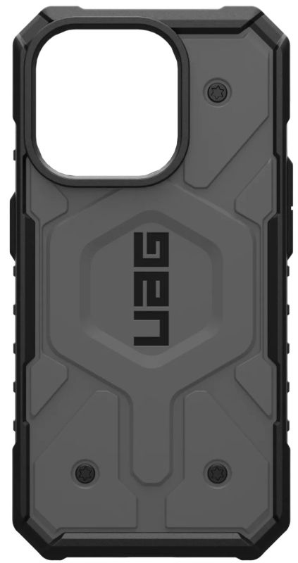 Чехол UAG Pathfinder MagSafe для iPhone 15 Pro Max, Серебро