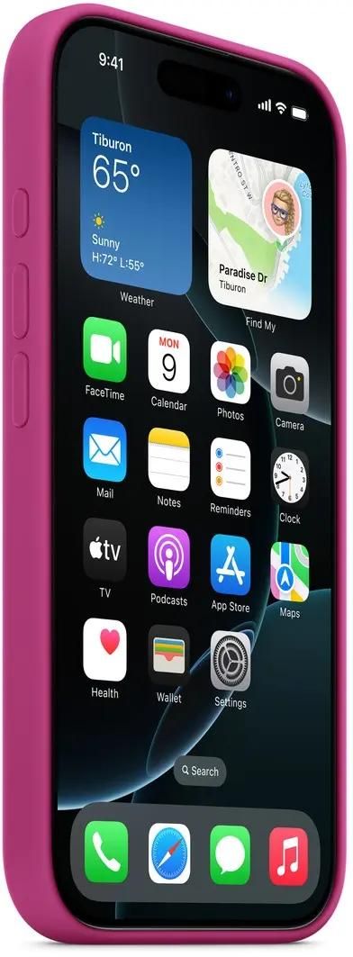 Чехол Apple для iPhone 16 Pro Silicone with MagSafe Fuchsia
