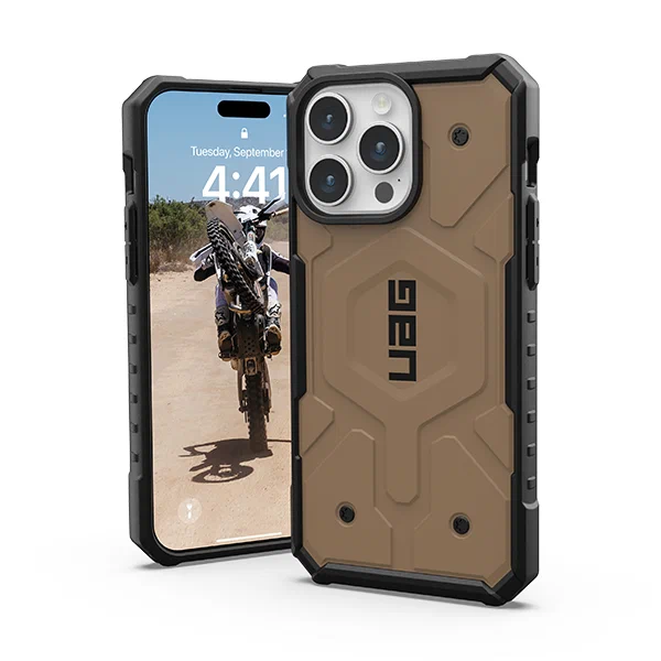 Чехол UAG Pathfinder MagSafe для iPhone 15 Pro Max, Земляной