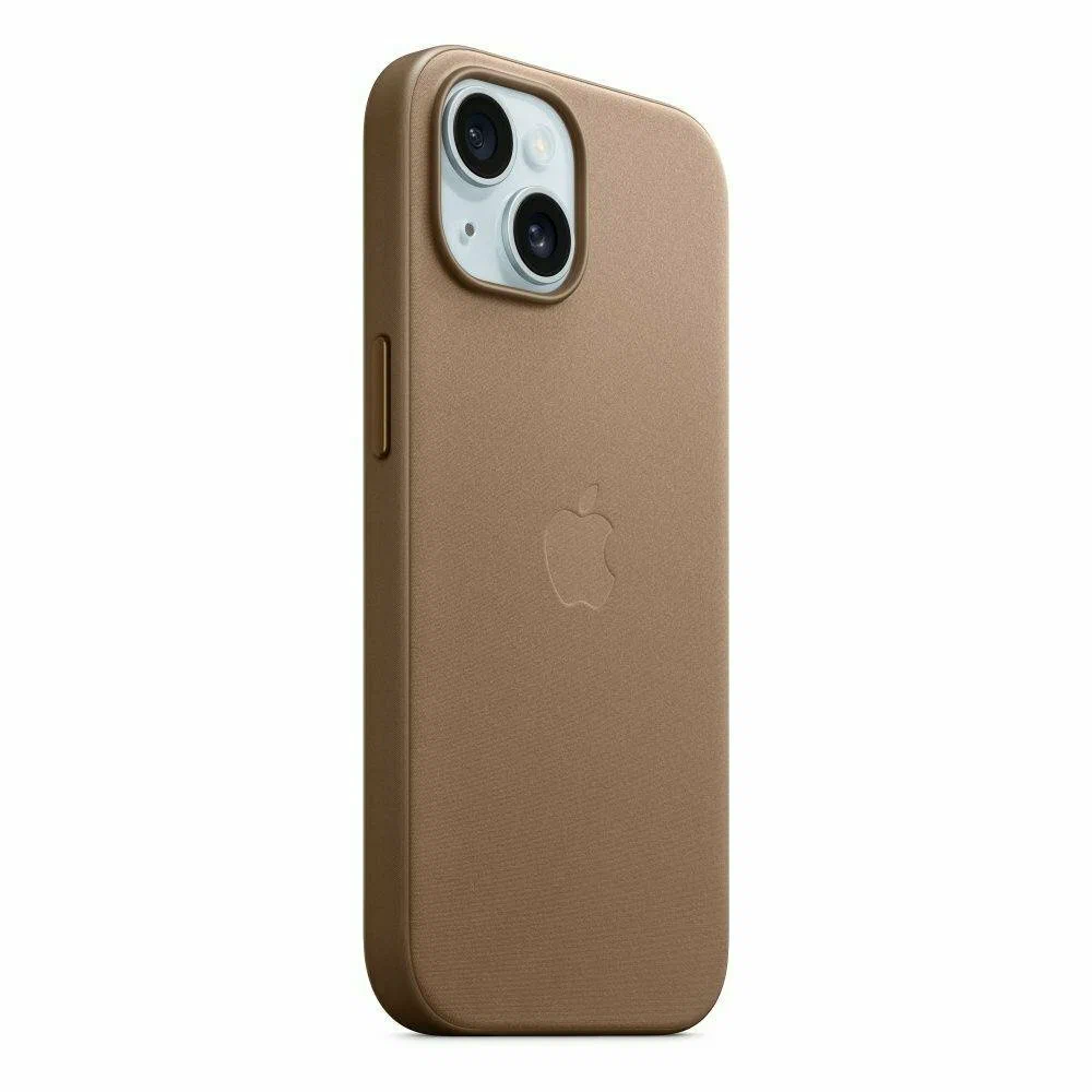 Чехол Apple MagSafe FineWoven для iPhone 15 plus светло-коричневый - MT473