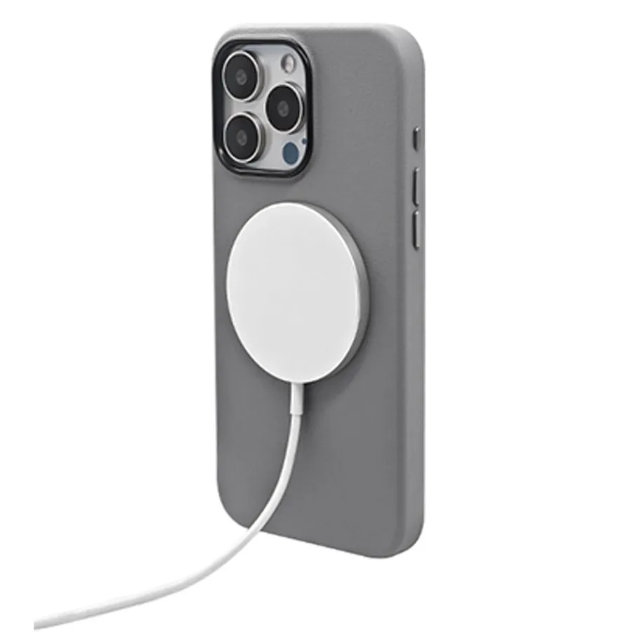 Чехол Leather Case with MagSafe KZDOO Mag Noble Collection для iPhone 15 Pro Серый