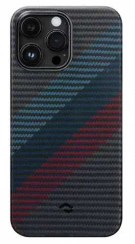 Чехол PITAKA Fusion Weaving MagEZ Case 3 для iPhone 14 Pro 6.1" принт движение (Movement) 1500D
