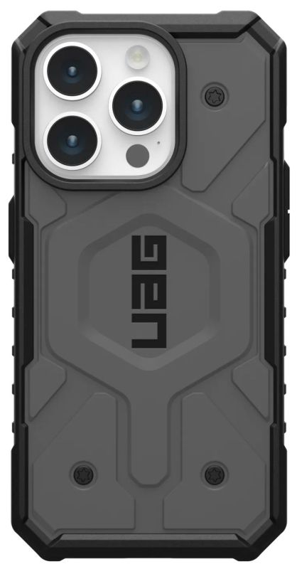 Чехол с поддержкой MAGSAFE Uag Pathfinder для iPhone 15 Pro, цвет  Серебро