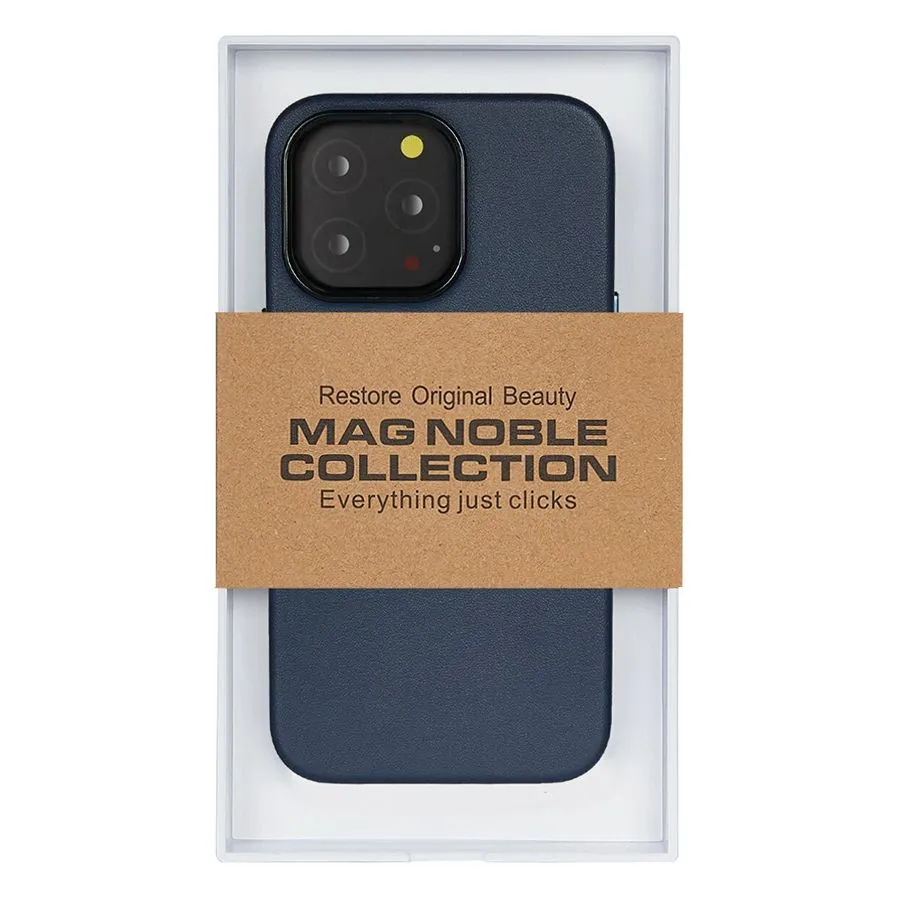 Чехол Leather Case with MagSafe KZDOO Mag Noble Collection для iPhone 15 Pro Темно-синий