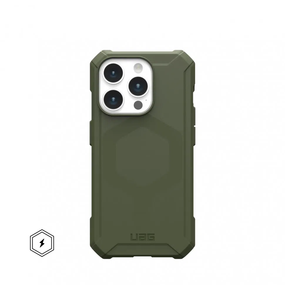 Чехол с поддержкой MAGSAFE UAG Essential Armor для iPhone 15 Pro Max, цвет Оливковый
