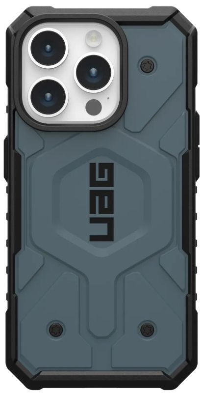 Чехол UAG Pathfinder MagSafe для iPhone 15 Pro Max, Голубой