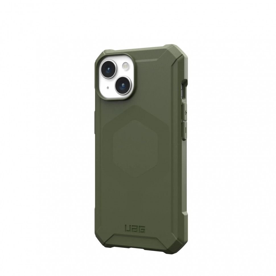 Чехол с поддержкой MAGSAFE UAG Essential Armor для iPhone 15 Plus, цвет Оливковый (114307117272)