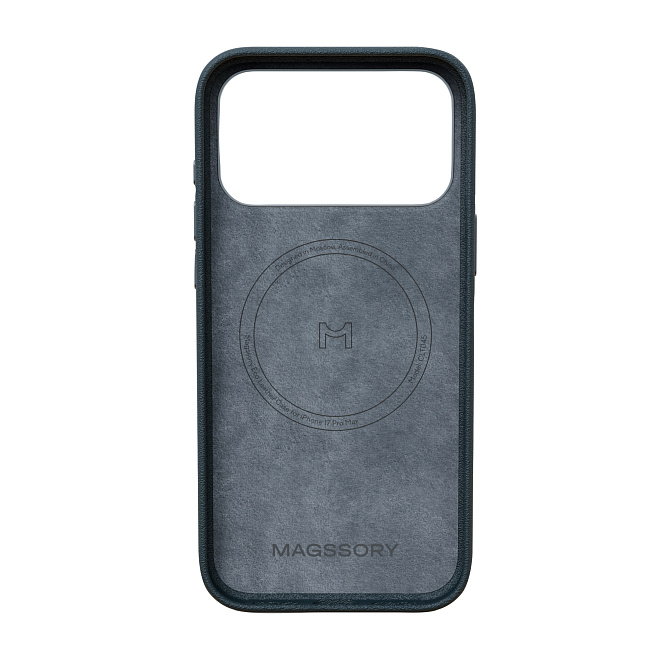 Чехол Magssory Eco-Leather Case для iPhone 17 Pro Max с MagSafe, Midnight