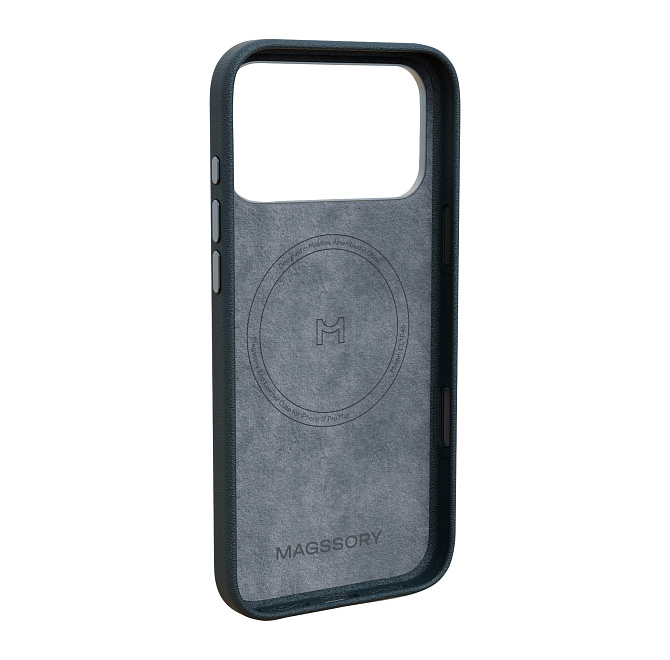Чехол Magssory Eco-Leather Case для iPhone 17 Pro Max с MagSafe, Midnight