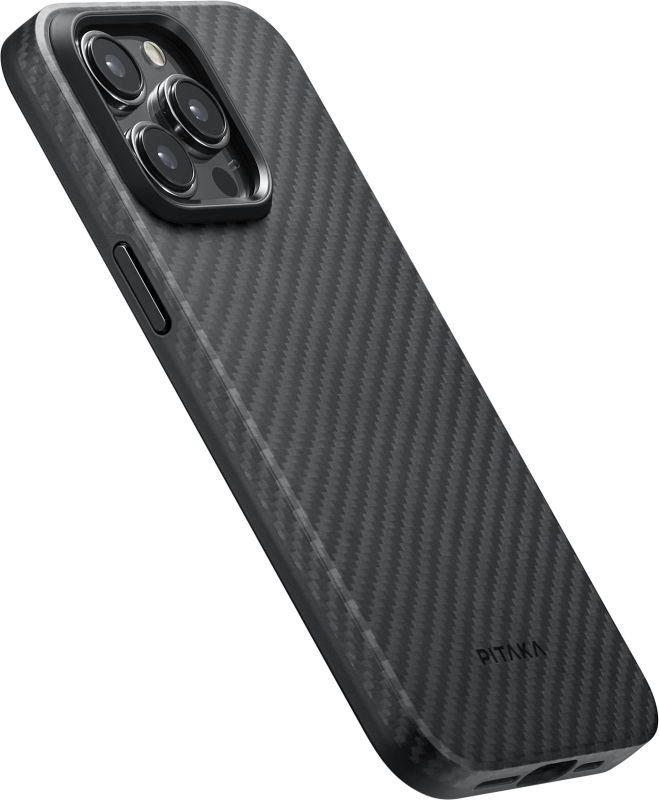 Чехол Pitaka MagEZ Pro 4 для iPhone 15 Pro Max, Кевлар, черно-серый (KI1501PMP)