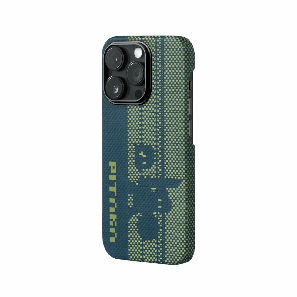 Чехол PITAKA Pixel Game для iPhone 14 Pro MAX, голубой (Pixel Game) 600D