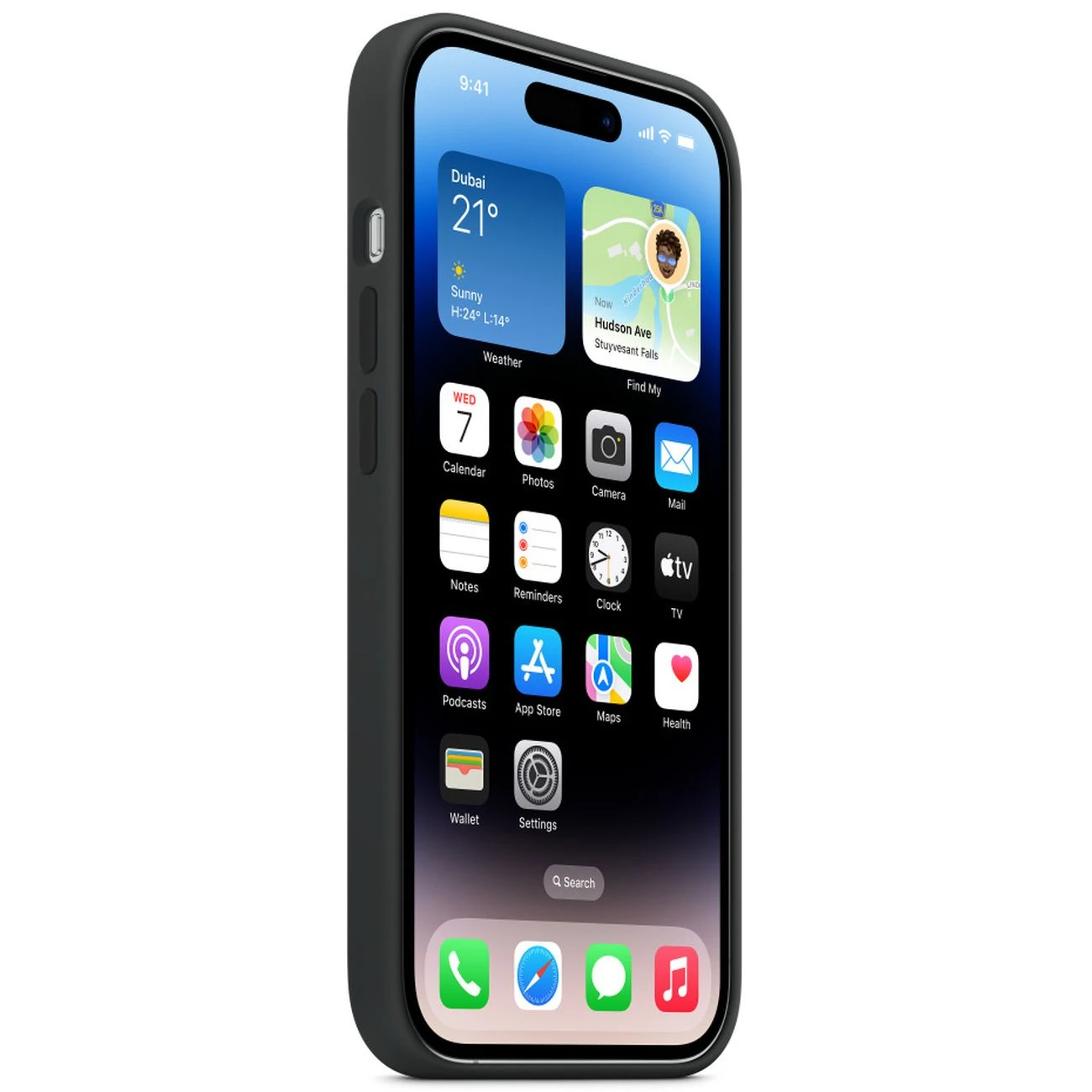 Чехол iPhone 14 Pro Silicone MagSafe, Черный