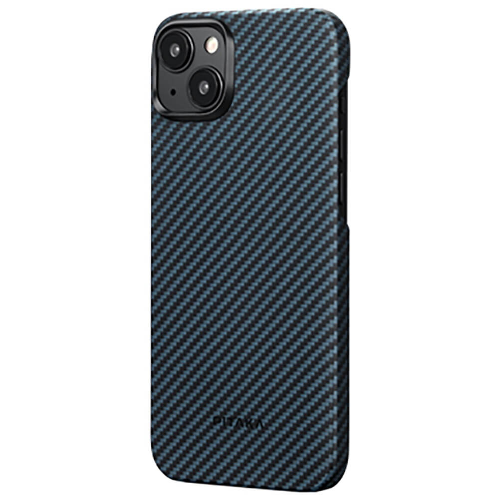 Чехол Pitaka MagEZ Case 4 для iPhone 15 Plus (6.7"), черно-синий, Кевлар