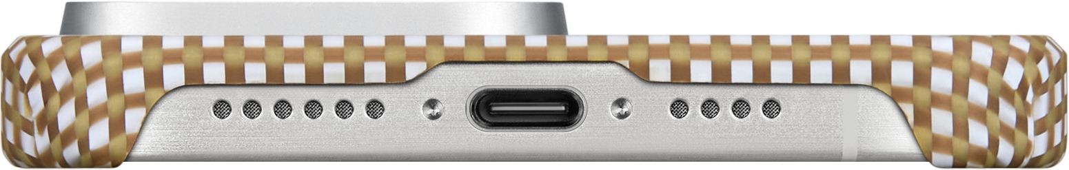 Чехол Pitaka MagEZ Case 5 для iPhone 15 Pro Бежевый