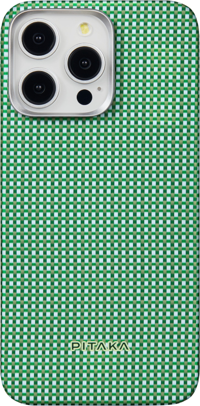 Чехол Pitaka MagEZ Case 5 для iPhone 15 Pro Зеленый