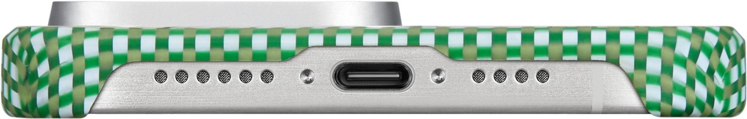 Чехол Pitaka MagEZ Case 5 для iPhone 15 Pro Зеленый