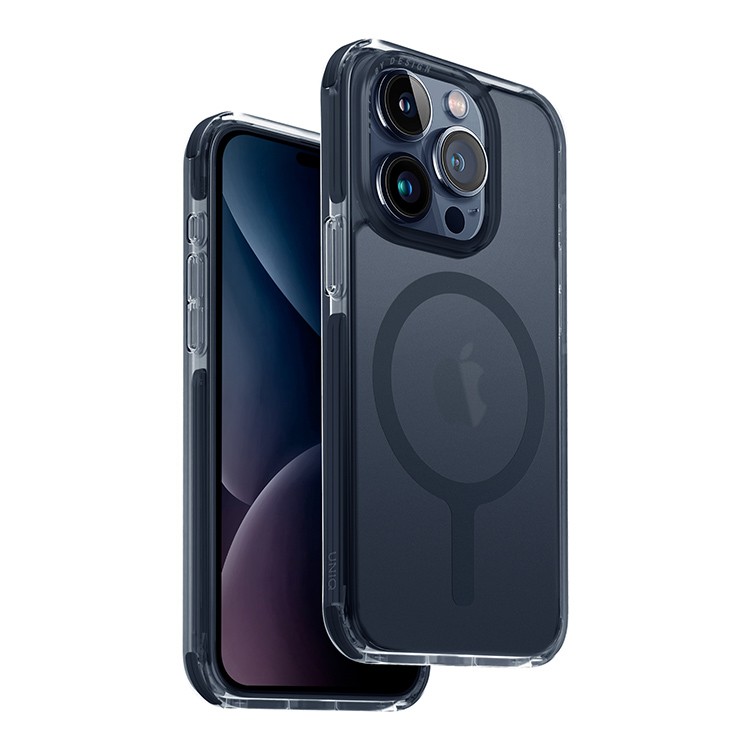 чехол Uniq для iPhone 15 Pro  Combat AF Smoke Blue (MagSafe)