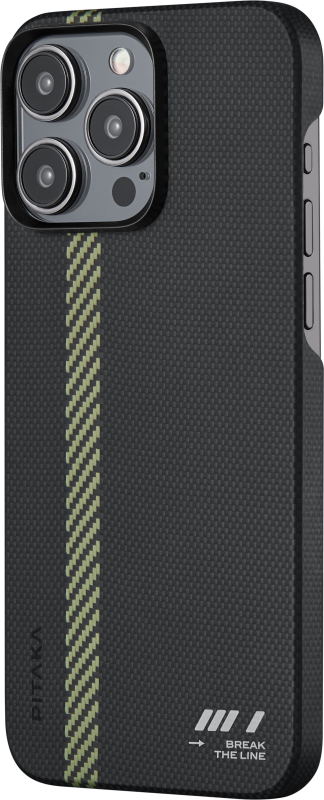 Чехол Pitaka Fusion Weaving MagEZ 5 для iPhone 15 Pro, Break the Line