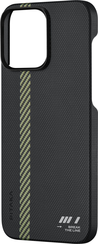 Чехол Pitaka Fusion Weaving MagEZ 5 для iPhone 15 Pro, Break the Line