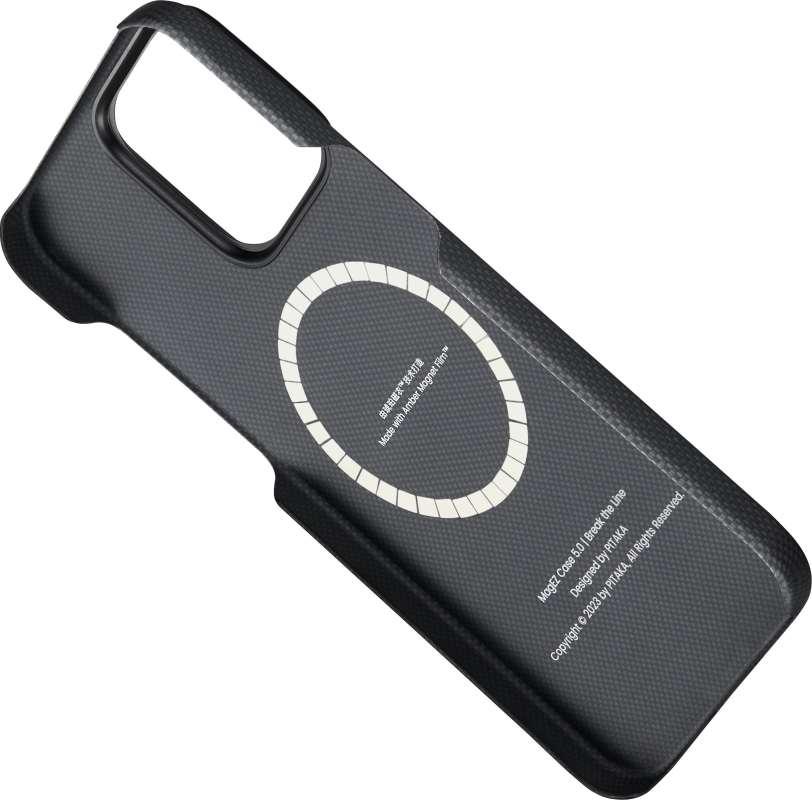 Чехол Pitaka Fusion Weaving MagEZ 5 для iPhone 15 Pro, Break the Line