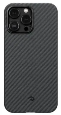 Чехол Pitaka MagEZ Case 3 для iPhone 14 Pro (6.1"), черно-серый, Кевлар 1500D