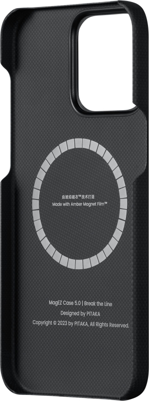 Чехол Pitaka Fusion Weaving MagEZ 5 для iPhone 15 Pro Max, Break the Line
