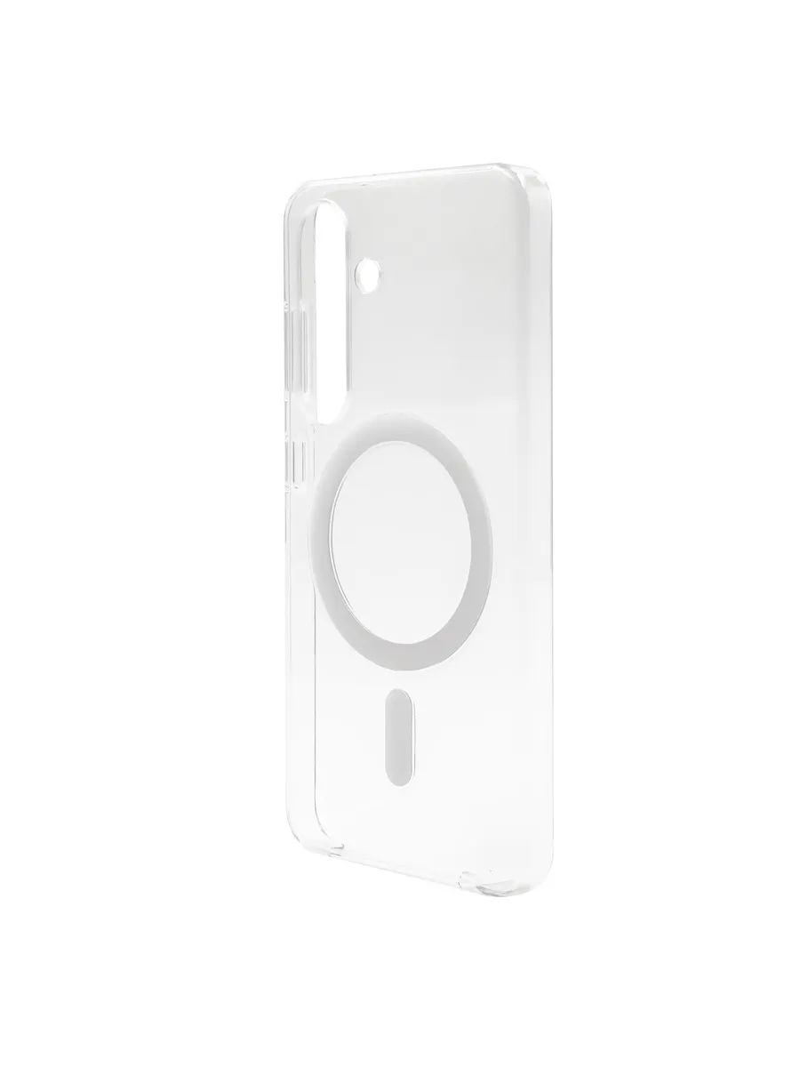 Чехол Magssory для Samsung Galaxy S25, поликарбонат, с магнитами, прозрачный