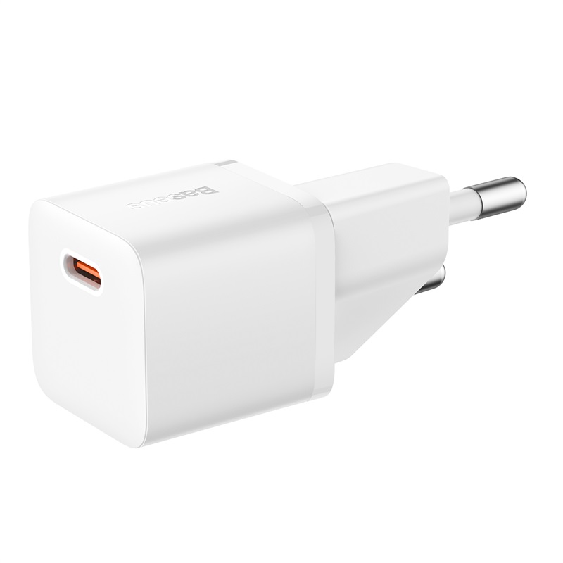Сетевое зарядное устройство OS-Baseus GaN5 Fast Charger(mini) 1C 20W EU (CCGN050102) Белое