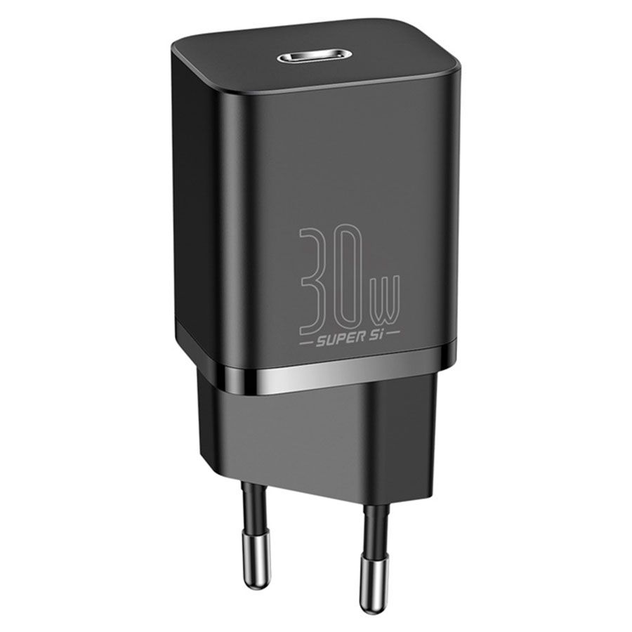 Зарядное устройство BASEUS Super Si USB-C, 3A, 30W, черный CCSUP-J01
