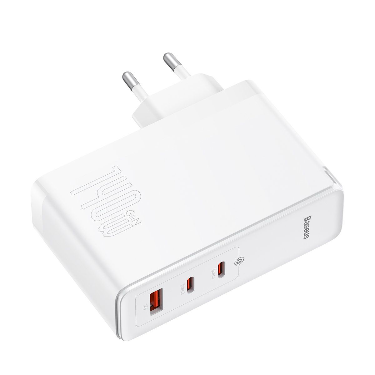 Сетевое зарядное устройство Baseus GaN5 Pro Fast Charger 2C+U 140W EU с кабелем Type-C 240W 48V/5A 1m  (CCGP100202)
