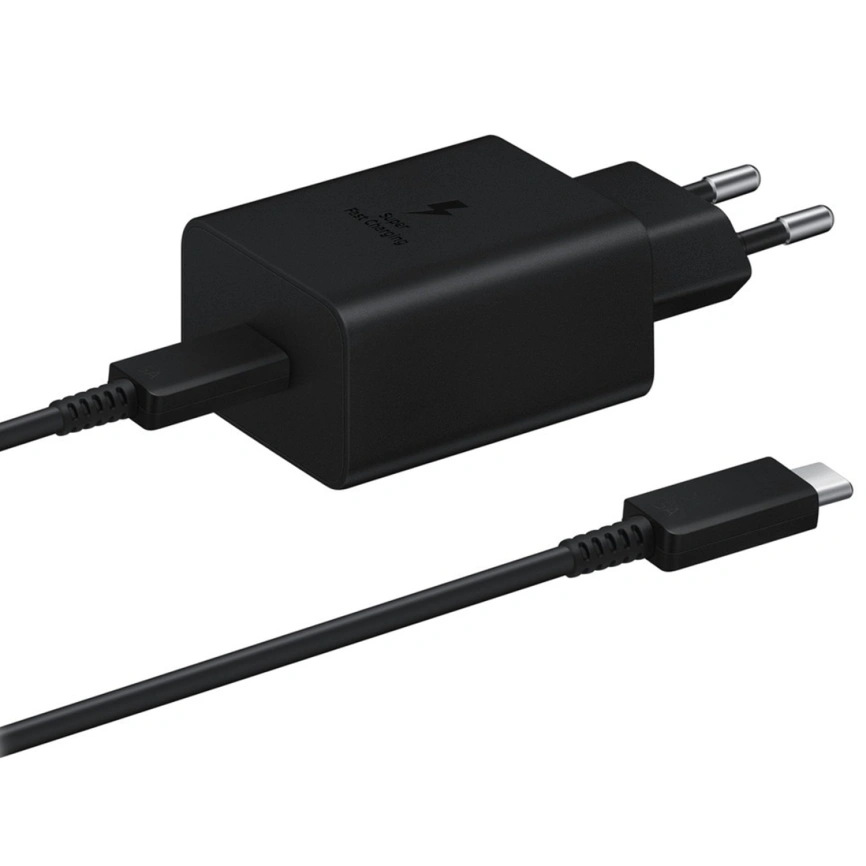 Сетевое зарядное устройство Samsung 45W PD USB-C EP-T4510 Black