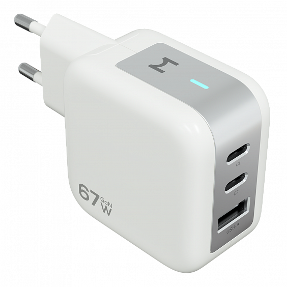 Сетевое зарядное устройство Magssory Nano Pro 67W GaN, с функцией быстрой зарядки