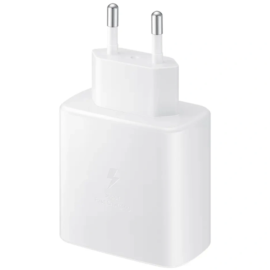 Сетевое зарядное устройство Samsung 45W USB-C EP-TA845, Белый + кабель