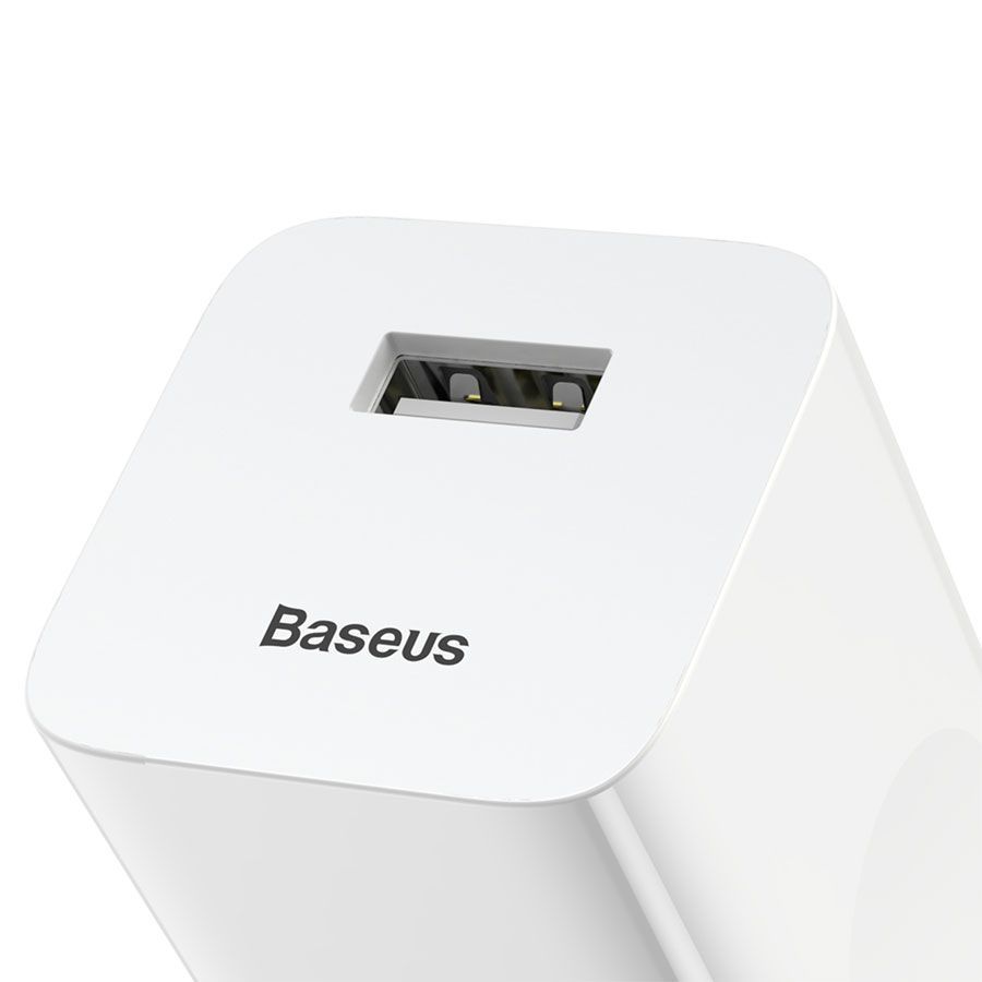 Зарядное устройство BASEUS BX02 Quick Charger USB, 3A, 24W, белый - CCALL-BX02