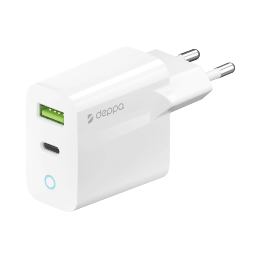 Сетевое зарядное устройство Deppa 33W USB-A/USB-C 11426 White