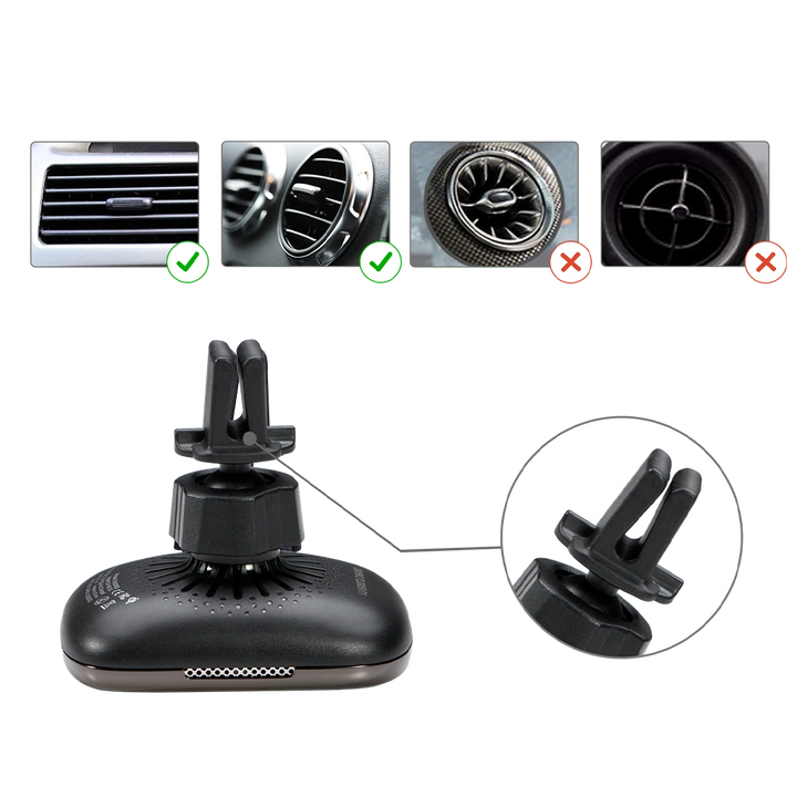 Pitaka MagEZ Mount Qi автомобильное зарядное устройство / магнитный держатель, крепление в решетку , кевлар (арамид)