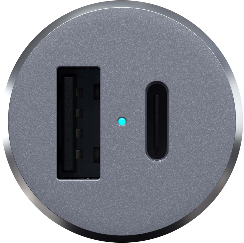 Автомобильное зарядное устройство Satechi 72W USB-C/USB-A ST-TCPDCCM Space Gray