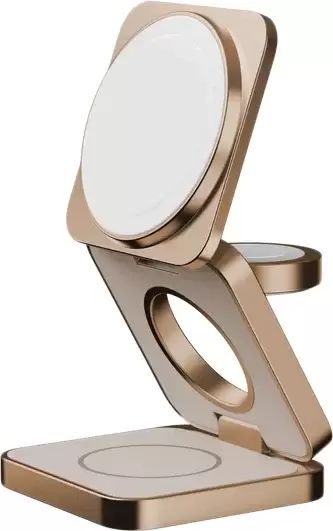 Беспроводная Зарядка MOMAX 3-in-1, Gold