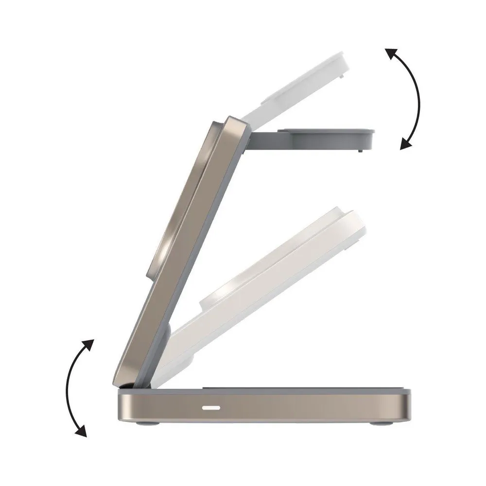 Беспроводная Зарядка MOMAX 3-in-1 Серебристый