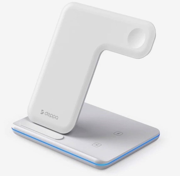 Зарядная станция Deppa 3 в 1 Charging Stand Neo: iPhone, Apple Watch, Airpods, 20 Вт