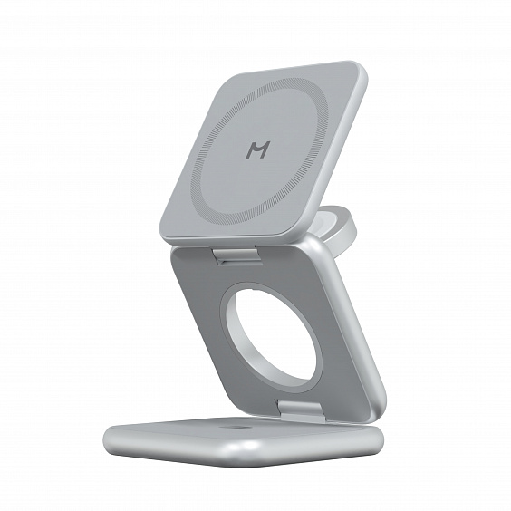 Зарядная станция Magssory Fold Pro 3 в 1 Silver