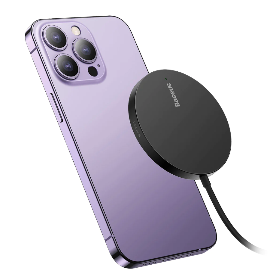 Беспроводное зарядное устройство Baseus Simple Mini3 Magnetic Wireless Charger 15W Черный