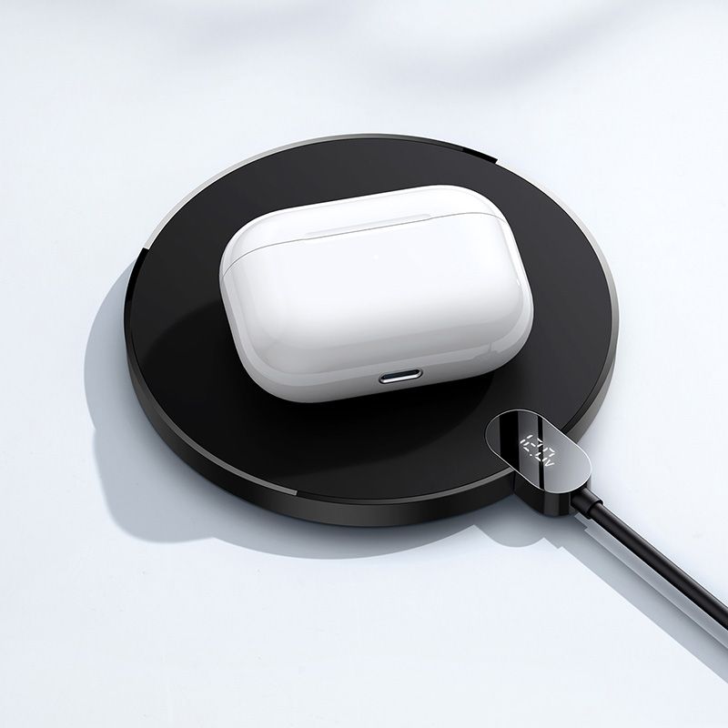 Беспроводное зарядное устройство BASEUS Digital LED Display Gen 2, 2A, 15W, черный