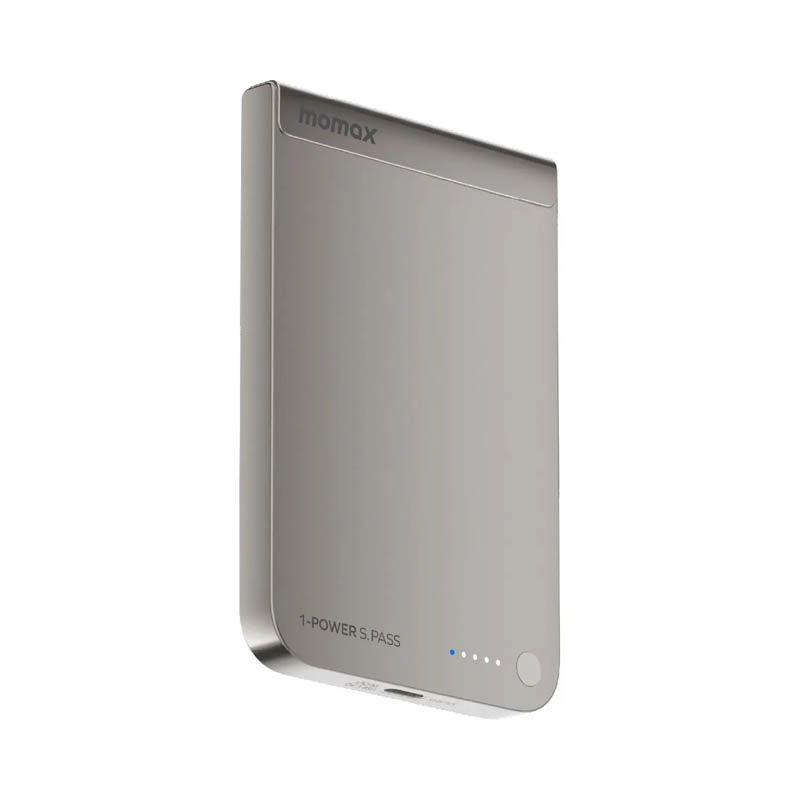 Внешний аккумулятор Momax 1-Power S.Pass 5000mAh, Серебристый