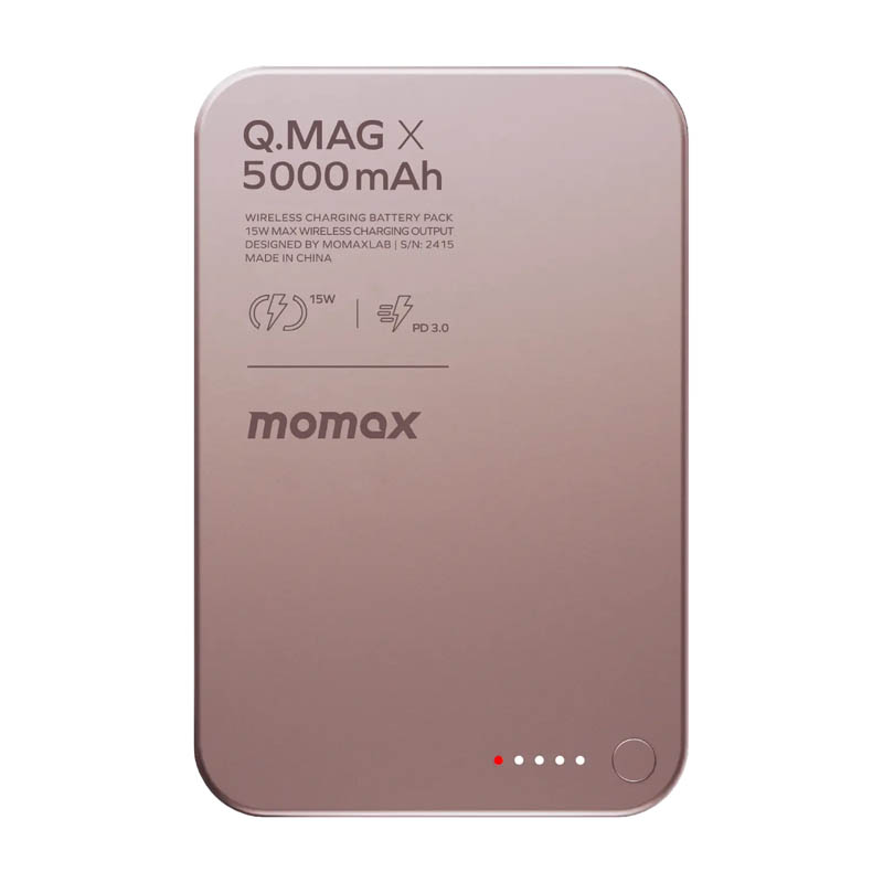 Внешний аккумулятор Momax Q.Mag X Battery Pack 5000mAh Розовый
