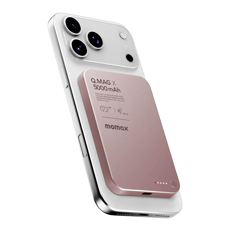 Внешний аккумулятор Momax Q.Mag X Battery Pack 5000mAh Розовый