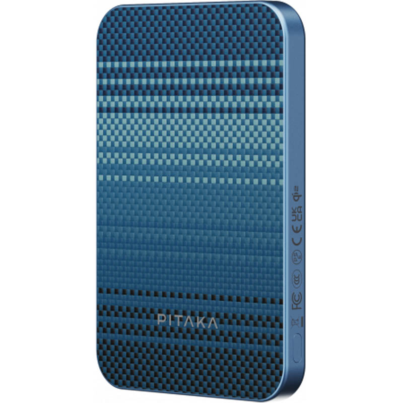 Беспроводная Зарядка PITAKA Power Bank Qi, Синий