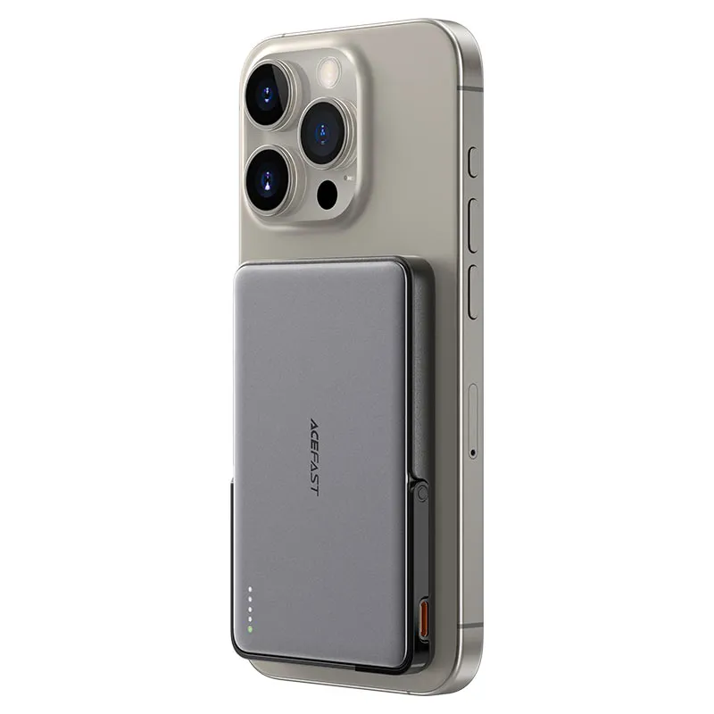 Внешний аккумулятор ACEFAST M16 PD18W 5000 Ач, с беспроводной зарядкой и подставкой