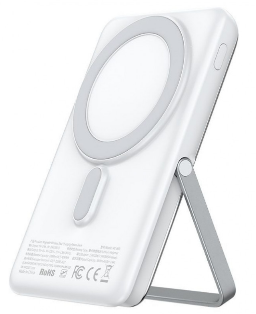 Внешний Аккумулятор MCDODO 10000 mAh GoPower Magnetic Magsafe 15W MC-0692 White