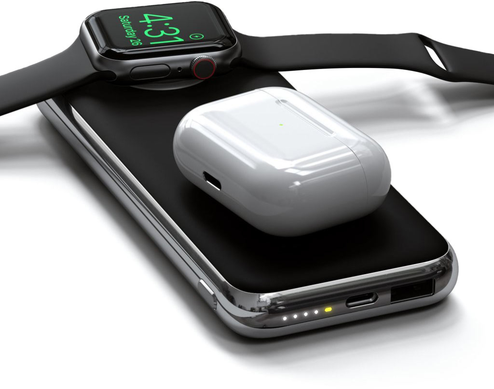 Беспроводное зарядное устройство Satechi Quatro Wireless Power Bank ST-UC10WPBM